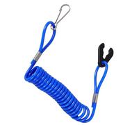 Healvian Cordon de Sécurité Coupe-Circuit Marin Bleu en ABS Résistant aux Intempéries Longe d'Arrêt d'urgence pour Moteur Hors-Bord Accessoire Essentiel pour Bateau à Moteur Compatible