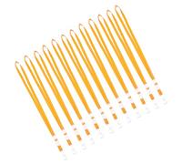 Healvian Cordon Porte-badge Orange 50 Pcs, Lanière Tour de Cou 1 Cm pour Cartes D’identité, Permis et Badges D’exposition, Sangle Suspendre Légère et Pratique pour Bureau et Événement