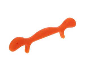 Healvian Correcteur de Bégaiement en Silicone Orange, Exerciceur Oral Resserreur des Muscles Bouche, Modeleur de Lèvres Compact pour Entraînement Prononciation et Affinement du Visage