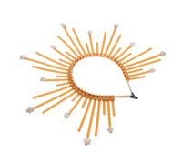 Healvian Couronne de Déesse Bandeau Décoratif pour Fêtes Accessoire Élégant pour Cheveux Coiffe Thématique pour Soirées Pince à Cheveux Unique