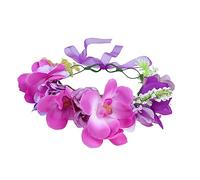 Healvian Couronne De Fleurs Pour Cheveux Accessoire Photo Élégant Pour Selfie Noël Mariage Carnaval