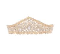 Healvian Couronne de Mariée Strass Accessoires de Coiffure pour Mariage Couronne de Mariée Vintage Ornée de Strass
