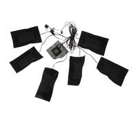 Healvian Coussin Chauffant Électrique pour Vêtements en Fibre de Carbone 1 Ensemble 1-To-6 Régulation 3 Modes Coussin Chauffant pour Gilet Soulagement Douleurs Dos et Circulation