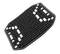 Healvian Coussin de Siège Auto en Perles Naturelles Noires Housse Perlée Respirante et Ventilée Taille pour Siège Conducteur Coussin Rafraîchissant et Massant pour Voiture Entretien