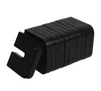 Healvian Coussinet Anti-Vibrations en Caoutchouc Noir 12 Pcs pour Condenseur Climatiseur Split 1P-5P Tapis Amortisseur Anti-Chocs Extérieur Isolateur Antivibratoire pour Unités de