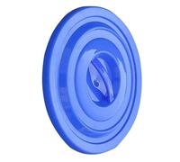 Healvian Couvercle de Poubelle en Plastique 50L Bleu Diamètre 403 CM Accessoire Hygiénique pour Bac à Déchets Extérieur Jardin Protection Étanche pour Poubelle Solide et Compatible