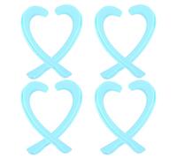 Healvian Crochets D'extension Silicone pour Masques 4 Paires Bleu Semi-transparent Anti-, Accessoires Confort Réglables, Usage Extérieur Quotidien, Protection Oreilles, Bandeaux Masque