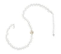 Healvian Crystal Beaded Necklace Transparent Round Choker For Women Lightweight Wedding Jewelry Elegant Bridal Statement Accessory