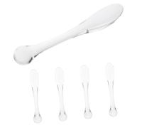 Healvian Cuillères Pour Crème Yeux Professionnelles 5 Pcs Mini Applicateurs Compacts Massage Oculaire Quotidien Outil De Soin Visage Transparent