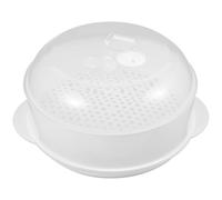 Healvian Cuiseur Vapeur avec Couvercle Transparent Plusieurs styles et Panier Égouttoir Pratique Cuisine en Plastique Blanc Rond pour Cuisson Saine Plusieurs styles Plusieurs styles