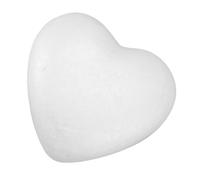 Healvian Cœur en Modelage Blanc en Mousse, Forme Cœur, pour Peinture | Doux au Toucher, Léger, Facile à Colorer Appliquer, Style Romantique pour Atelier Créatif