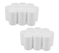 Healvian Cylindres en Mousse Polystyrène Blanc 20 Pcs 5 X 3 CM Tubes Ronds Vierges pour Loisirs Créatifs Décorations DIY de Noël Fournitures pour Modelage et Compositions Artistiques