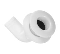Healvian Dalot de Bateau en Plastique Blanc 90° pour Yachts Raccord de Vidange Solide Connecteur de Trop-Plein pour Drainage en Milieu Marin