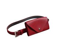Healvian De Téléphone Mobile Ceinturé pour Femme Ceinture Banane pour à Main Petit Taille Mesdames Mini- Bourse De Téléphone Portefeuille Rouge
