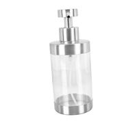 Healvian Distributeur de Shampoing Portable Acier Inoxydable Flacon Pompe Vide Rechargeable pour Salle de Bain Design Compact Antidérapant et Étanche Usage Hôtel et Maison