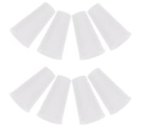 Healvian Embout de Cordon de Store Enrouleur Blanc, Plastique, Lot de 15 | Diamètre Intérieur 2,5mm, Forme Moderne à Filet, Prise Améliorée pour Fenêtres Domestiques
