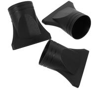 Healvian Embout Diffuseur Sèche Cheveux en Plastique Noir, Lot de 3 Pièces pour Salon de Coiffure, Diffuseur de Séchage Réduisant L'impact Cheveux
