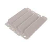 Healvian Embouts en Plastique pour Rails E-track 4 Pièces - Protection D'extrémité Résistante aux Intempéries - Accessoires de Voie Électrique Universels pour Camions et Remorques