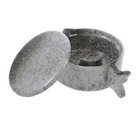 Healvian Encrier en Céramique Multifonction Couvercle Plateau d'Encre de Calligraphie Chinoise Capacité Moyenne Résistant pour Peinture et Dessin Accessoire Pratique pour Artistes et