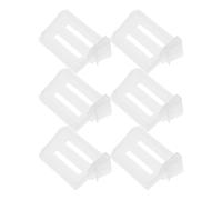 Healvian Ensemble de 6 Séparateurs Réglables Transparents en Polypropylène pour Réfrigérateur, Étagères de Rangement Modulables pour Porte Latérale, Tiroir et Congélateur, Organiseurs