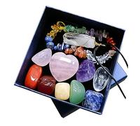 Healvian Ensemble De 7 Pierres De Chakra - Accessoires De Décoratifs - Pierres De Cristal Portables - Pierres - Coffret