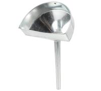 Healvian Entonnoir à Carburant Voiture en Fer Galvanisé Moyen 20 CM Filtre en Acier Inoxydable Embout Long Incliné Anti-Éclaboussures Entonnoir à Essence et Huile Moteur pour