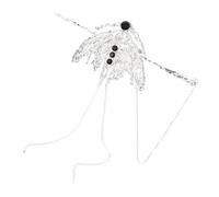 Healvian Épingle à cheveux barettes hair pin Accessoire de femme hair charms hair bow épingles à cheveux accessoires pour cheveux filles barette en alliage coiffure femme Silver