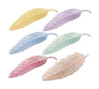 Healvian Épingle à Cheveux De Feuille Créative 6 Pièces Mixte, Taille Moyenne, Accessoires Pour Femmes Et Filles, Usage Quotidien, Pince Colorée Assortie