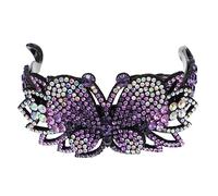 Healvian épingle à cheveux pinces cheveu hairpin party hair bow bandana barrettes à cheveux pour femmes griffe de cheveux casque pour femme coiffure femme pince à cheveux de fête PVC Violet
