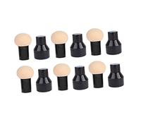 Healvian Éponge à Maquillage 6pcs Houppette à Humide Et Sèche Poignée Fournitures Cosmétiques Portable Maquillage Quotidien Et Professionnel Boîte