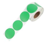 Healvian Étiquettes Thermiques Autocollantes Rondes Vertes 50 MM X 600 Feuilles Papier Résistant 3D pour Étiquetage d'Expédition Prix et Adresse Usage Bureau et Logistique