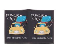 Healvian Étui Passeport en PU Pochette pour Cartes et Documents, pour Voyage et Usage Quotidien, Protection Compacte