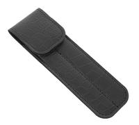 Healvian Étui Portable Noir en Cuir Anti-Statique pour Pince à Épiler Extension de Cils, Petit Rangement en Peluche Fermeture Magnétique, pour Greffe de Cils