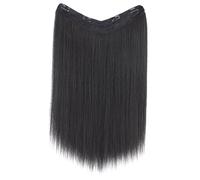 Healvian Extensions De Cheveux Longs à Clips Pour Femmes Postiches Lisses Naturels Coiffes Synthétiques Faciles à Porter