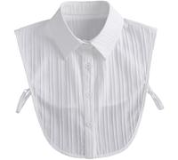 Healvian Faux Col pour Femme en Coton Respirant Col Décoratif à Motif Pied-de-Poule Accessoire Vestimentaire Polyvalent et Léger pour Automne et Hiver Style Multi-Usages