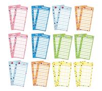 Healvian Feuilles de Budget de Consommation 24 Pcs, Cartes de Suivi des Dépenses Multicolores, Assistant de Gestion de Trésorerie pour Usage Personnel, Bureau et Commerce