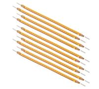 Healvian Filament LED Flexible 3v 60mm 10 Pièces pour Ampoule Rétro | Source Lumineuse Souple 4000k, Jaune, Compatible Basse Tension, Accessoires Piles Bouton et Alimentation USB