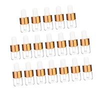 Healvian Flacon Compte-Gouttes en Verre 100Pcs 1Ml Transparent Rechargeable pour Huiles Essentielles Pratique pour Voyage Flacon Vide Pipette