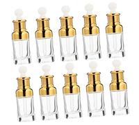 Healvian Flacon Compte-gouttes En Verre Transparent 10 Pièces 50 Ml Multifonction Pour Huiles Essentielles Utilisateurs Diy Distribution Précise Liquide Cosmétique Étanche