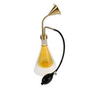 Healvian Flacon Diffuseur Aromathérapie Verre Double Paroi avec Pompe Manuelle Flacon Testeur Huiles Essentielles Laiton pour Senteurs Spa Café et Huiles Essentielles Appareil Portable