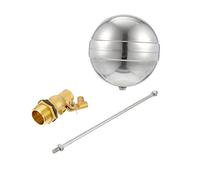 Healvian Flotteur à Bille en Acier Inoxydable Dn20 Contrôle Niveau D'eau Réservoir Château D'eau Vanne Flotteur Jauge Citerne Eau Capteur Niveau Eau Plomberie Industrielle Style Aléatoire