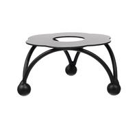 Healvian Four à Cire pour Cachet Triangulaire en Fer Forgé Noir Fondoir à Cire Fondue Compact et Portable Réchauffeur de Laque Pratique pour Artisanat et Décoration de Table