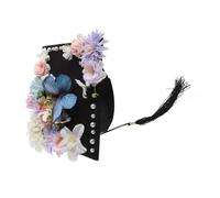 Healvian Graduation Cap With Tassel For Adults Butterfly Flower Decorated Classic Square Top Hat Suitable For University And Master Graduates And Party Decorations