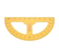 Healvian Grand Rapporteur en Bois Semi-Circulaire à 180° Outil Pédagogique de Mathématiques Portable Grand Rapporteur pour Enseignants Précision Dessin et Mesure Scolaire