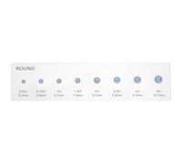 Healvian Guide des Tailles de Bagues Tableau Comparatif des Diamants Ronds, Outil de Mesure Précis pour Bijouterie, Échantillonneur Portable pour Achat et Évaluation Bagues de Fiançailles