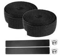 Healvian Guidoline de Guidon Antidérapante en EVA Absorbant Bande de Protection pour Vélo de Route Noir 1 Jeu Accessoire Confortable et Résistant à L'Usure pour Cyclisme