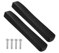 Healvian Housse Accoudoir Fauteuil à Roues Pu Mousse Confortable Remplacement Pour Accoudoirs Installation Facile Et Résistante Aux Éclaboussures Lot De Noire