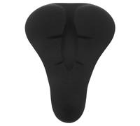 Healvian Housse de Selle de Vélo en Silicone Noire Imperméable Coussin Rembourré 28 Cm pour Vélo D'appartement et Stationnaire Confortable et Compatible pour Homme et Garçon et Filles