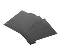 Healvian Intercalaires pour Classeur à 3 Anneaux A4 5 Feuilles en PP Noir Onglets de Séparation Détachables Séparateurs de Page Robustes en Plastique ABS Usage Scolaire et Bureau