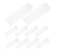 Healvian Intercalaires pour Classeur Transparents 10 Pcs, Mini Séparateurs Plastiques 28 Cm, Onglets Vierges, Index pour Cahier et Agenda, Organisation Bureau et École,